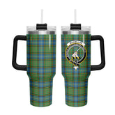 MacMillan Hunting Ancient Tartan Crest 40 oz Insulated Tumbler with Handle